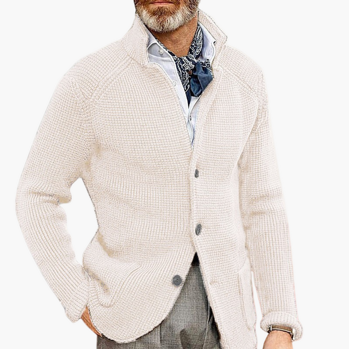 Mirla | Stickad Jacka - Klassisk Cardigan för Affärer & Fritid, Stilfull Komfort-Eva Jonsson