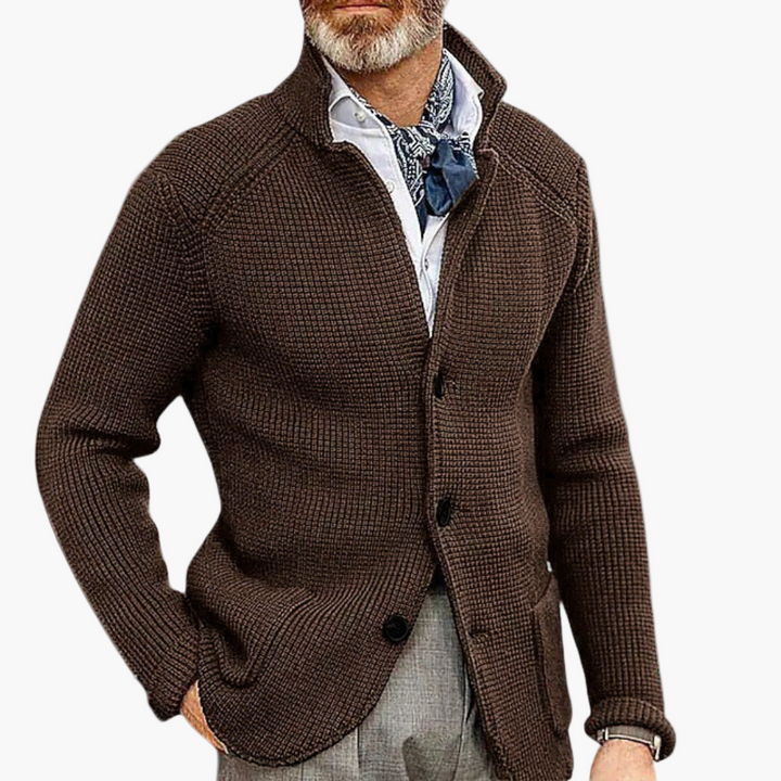 Mirla | Stickad Jacka - Klassisk Cardigan för Affärer & Fritid, Stilfull Komfort-Eva Jonsson