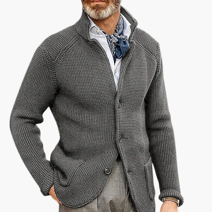 Mirla | Stickad Jacka - Klassisk Cardigan för Affärer & Fritid, Stilfull Komfort-Eva Jonsson