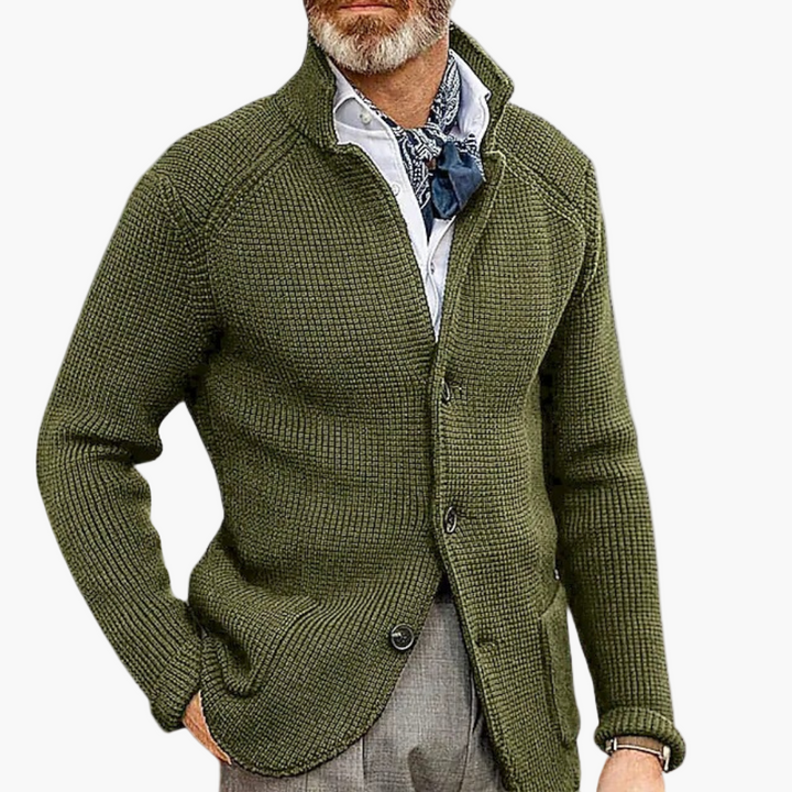 Mirla | Stickad Jacka - Klassisk Cardigan för Affärer & Fritid, Stilfull Komfort-Eva Jonsson