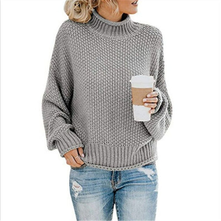 Mirla | Stickad Rullkragepullover-Eva Jonsson