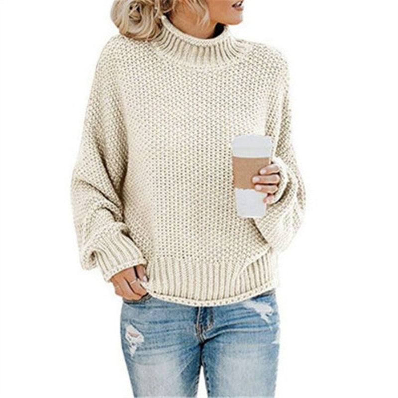 Mirla | Stickad Rullkragepullover-Eva Jonsson