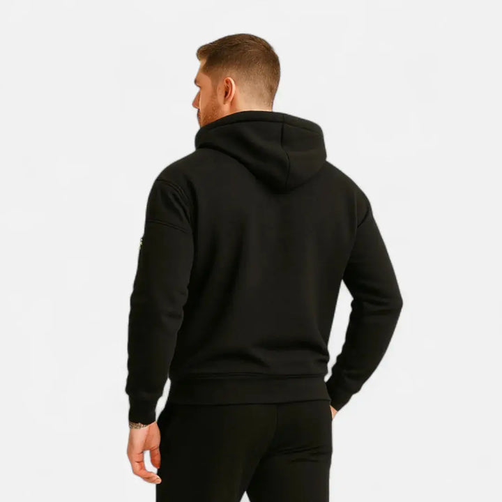 Mirla | Stickad Zip-Up Huvtröja-Eva Jonsson