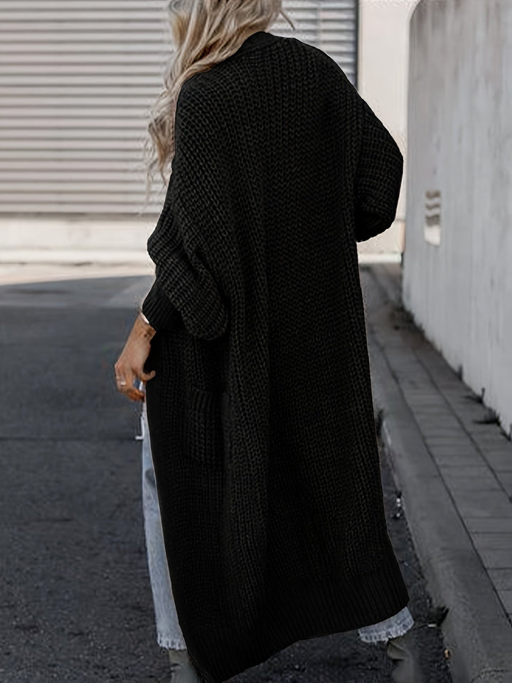Mirla | Stickad cardigan i ull med fickor för damer Perfekt för vardagen-Eva Jonsson