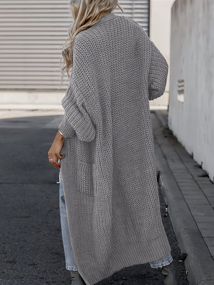 Mirla | Stickad cardigan i ull med fickor för damer Perfekt för vardagen-Eva Jonsson