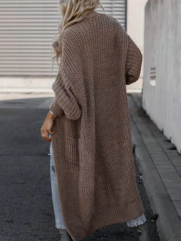 Mirla | Stickad cardigan i ull med fickor för damer Perfekt för vardagen-Eva Jonsson