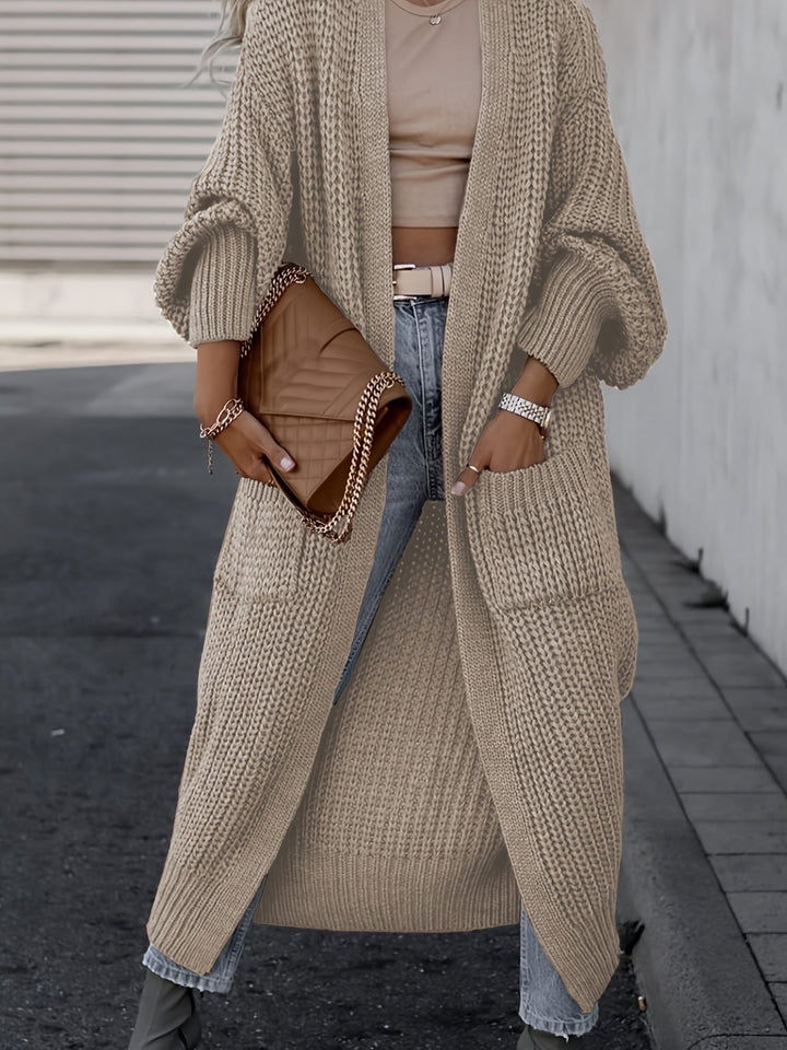 Mirla | Stickad cardigan i ull med fickor för damer Perfekt för vardagen-Eva Jonsson