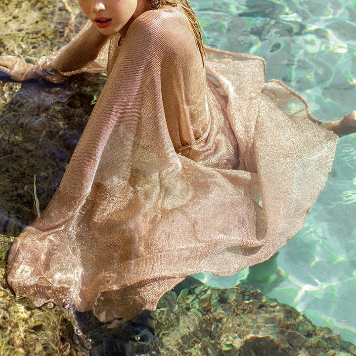 Mirla | Stickad strandduk-Eva Jonsson