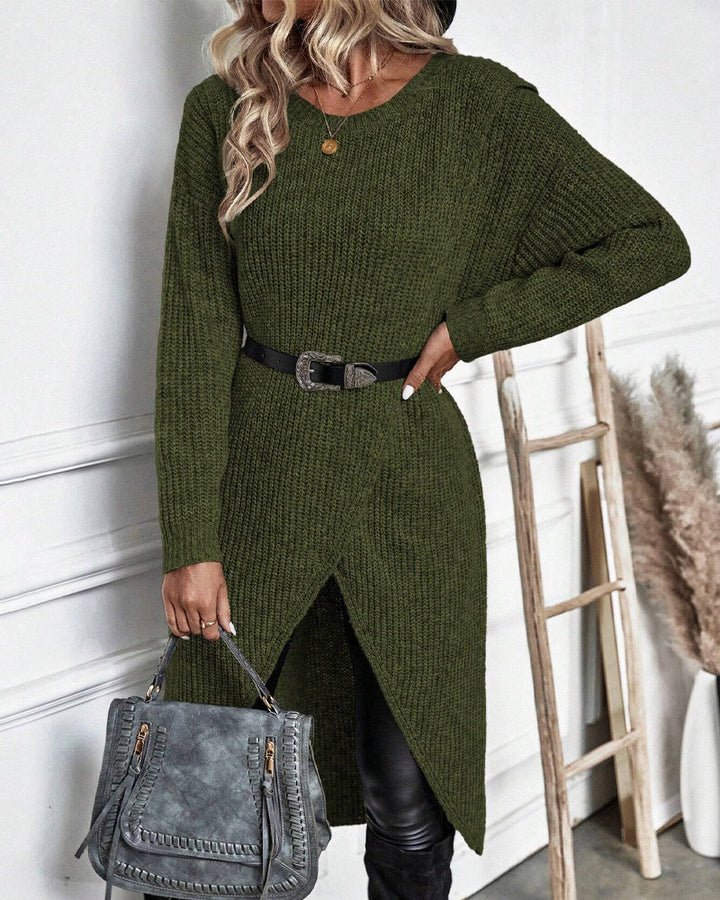 Mirla | Stickad tröja för modern komfort och enkelt stil för kvinnor-Eva Jonsson