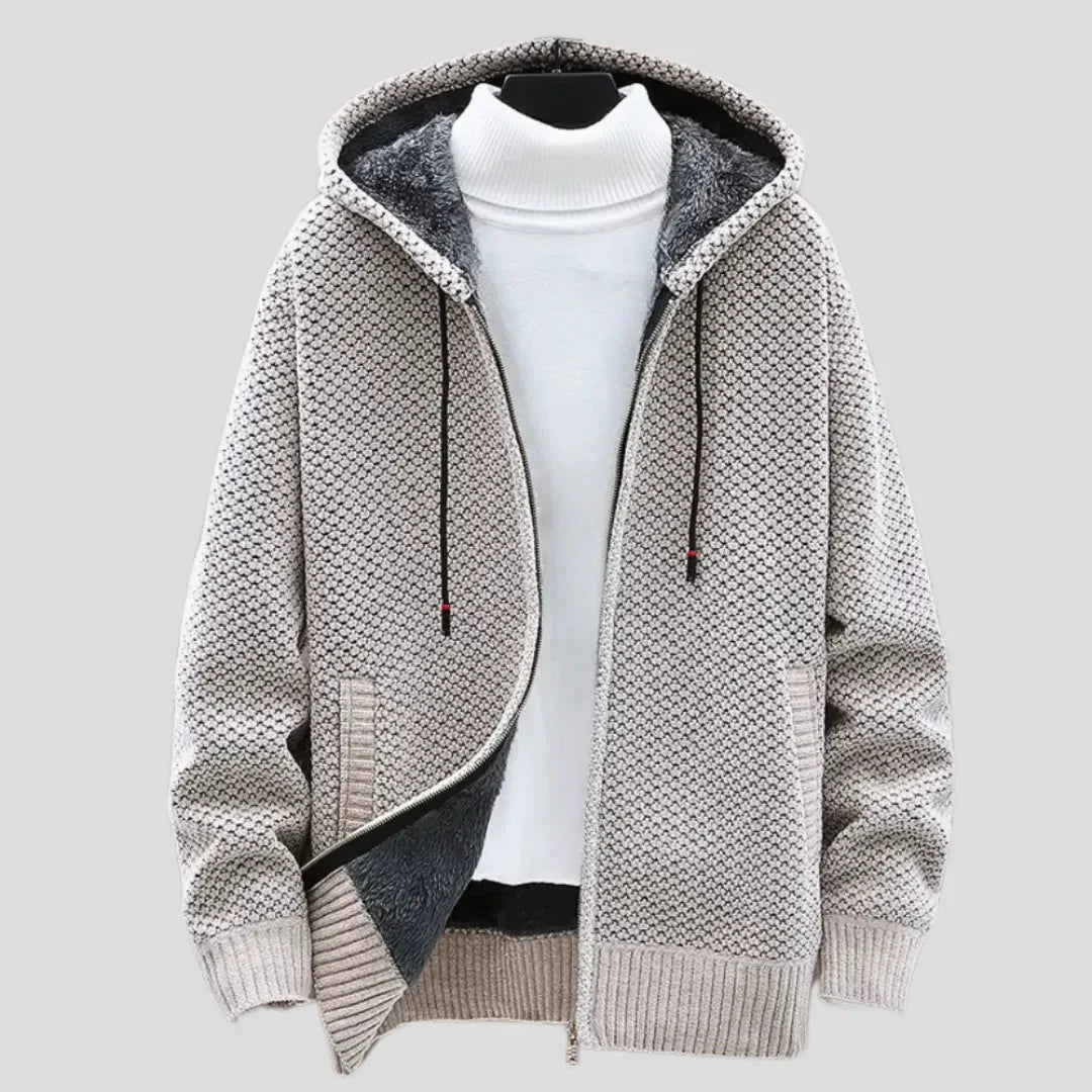 Mirla | Stickfleece Zip Hoodie-Eva Jonsson