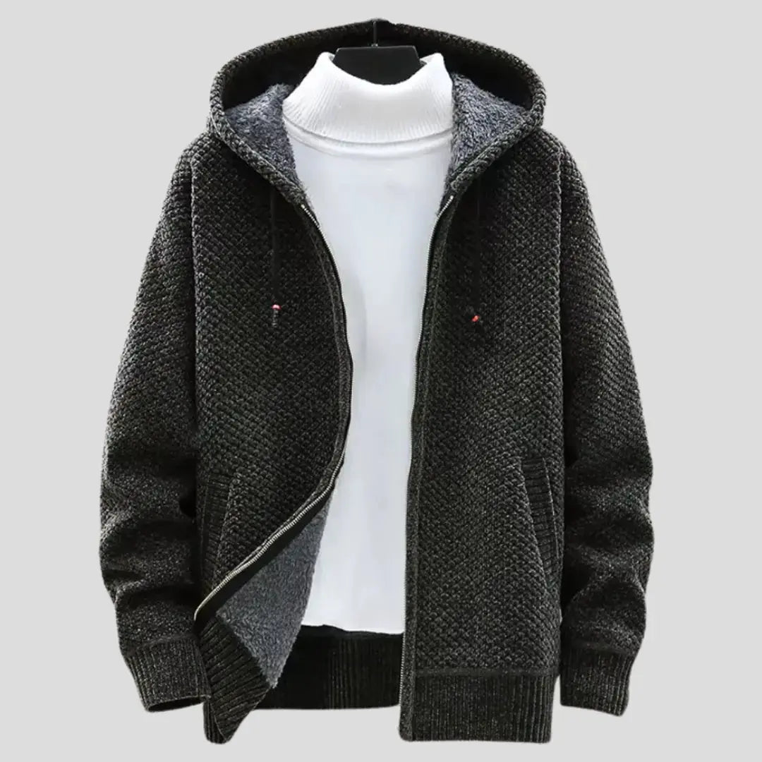 Mirla | Stickfleece Zip Hoodie-Eva Jonsson
