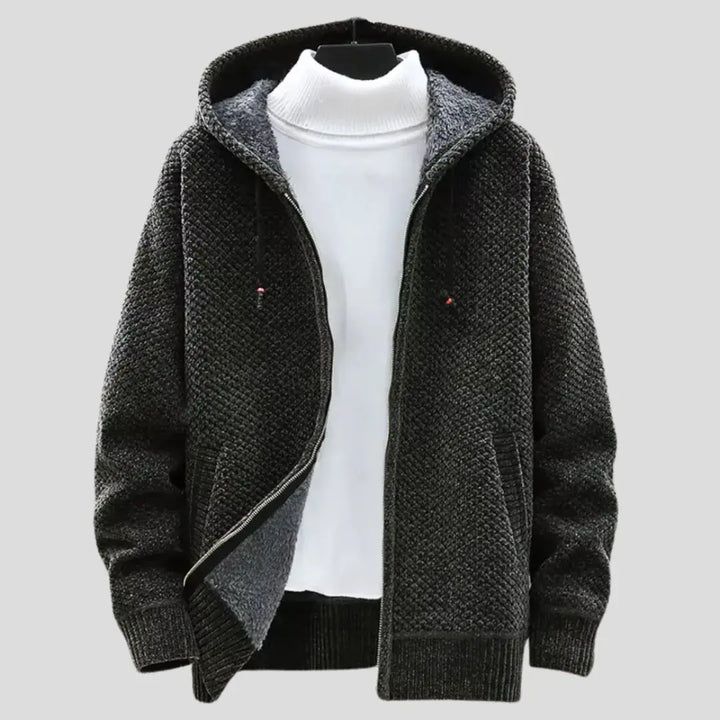 Mirla | Stickfleece Zip Hoodie-Eva Jonsson