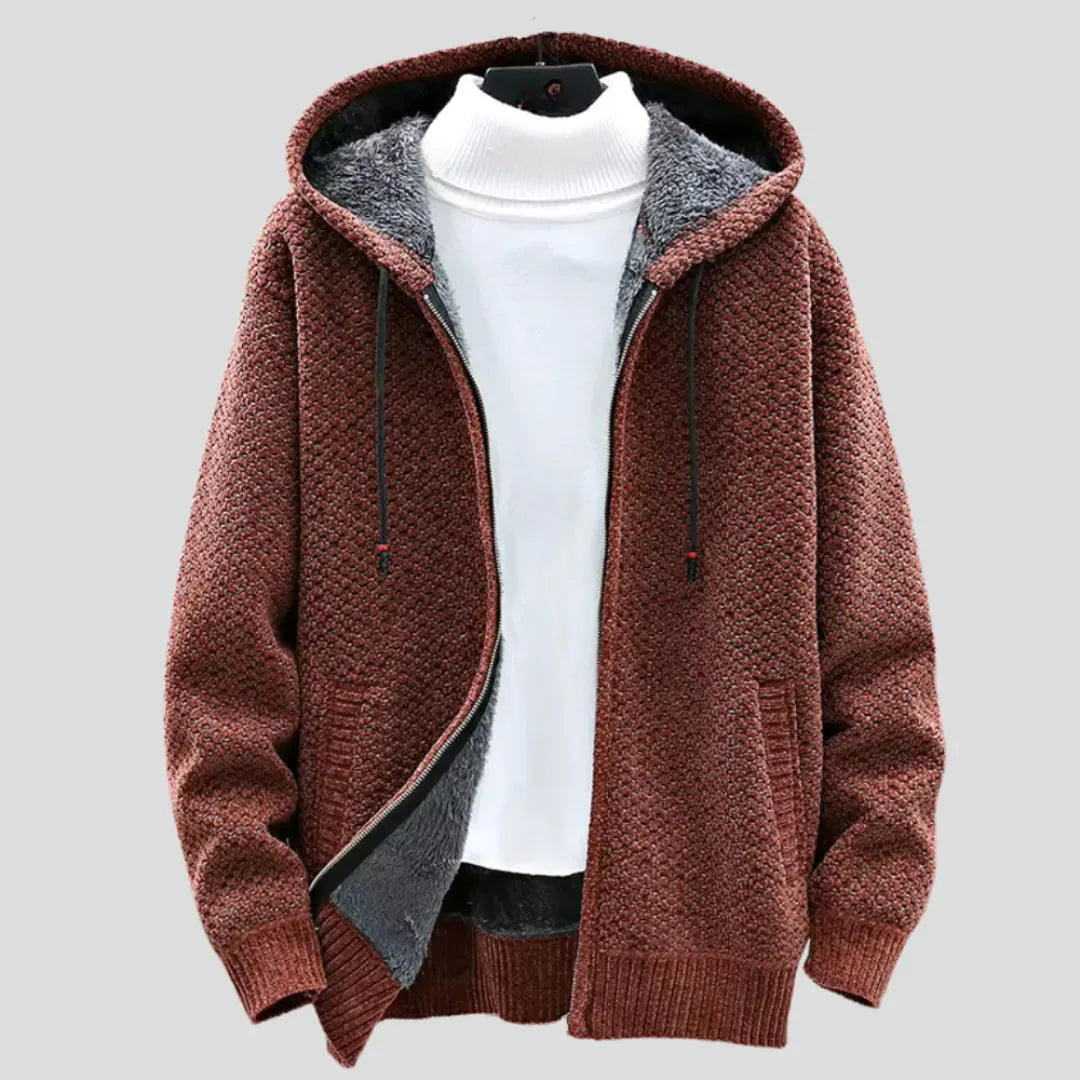 Mirla | Stickfleece Zip Hoodie-Eva Jonsson