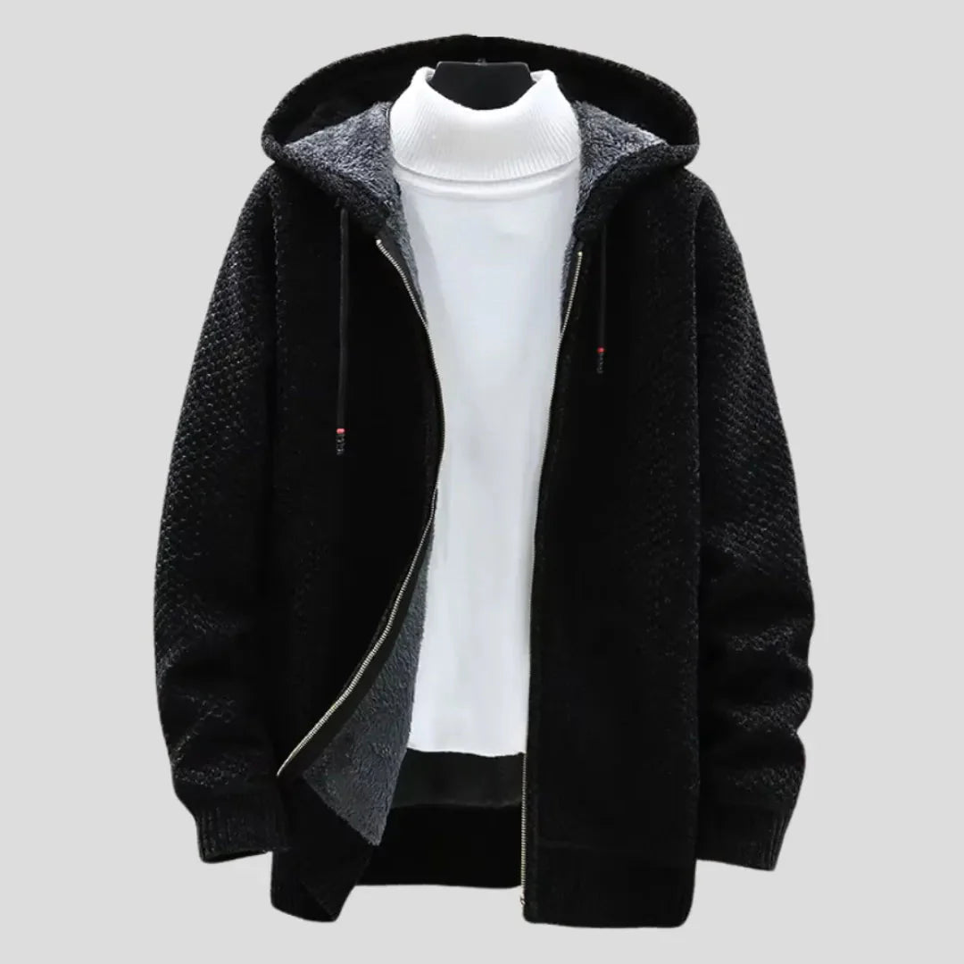 Mirla | Stickfleece Zip Hoodie-Eva Jonsson