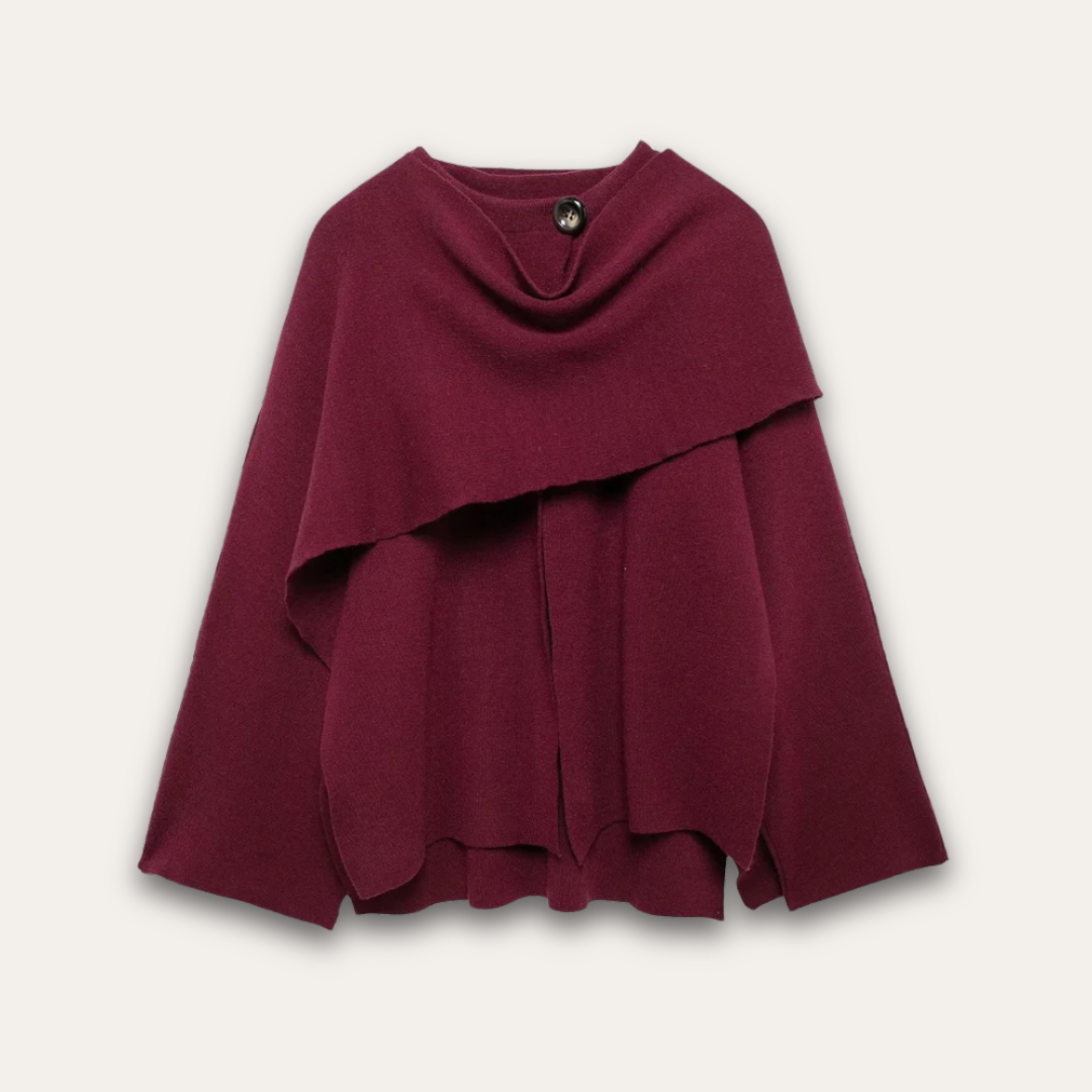 Mirla | Stilfull Poncho-Tröja för Kvinnor-Eva Jonsson