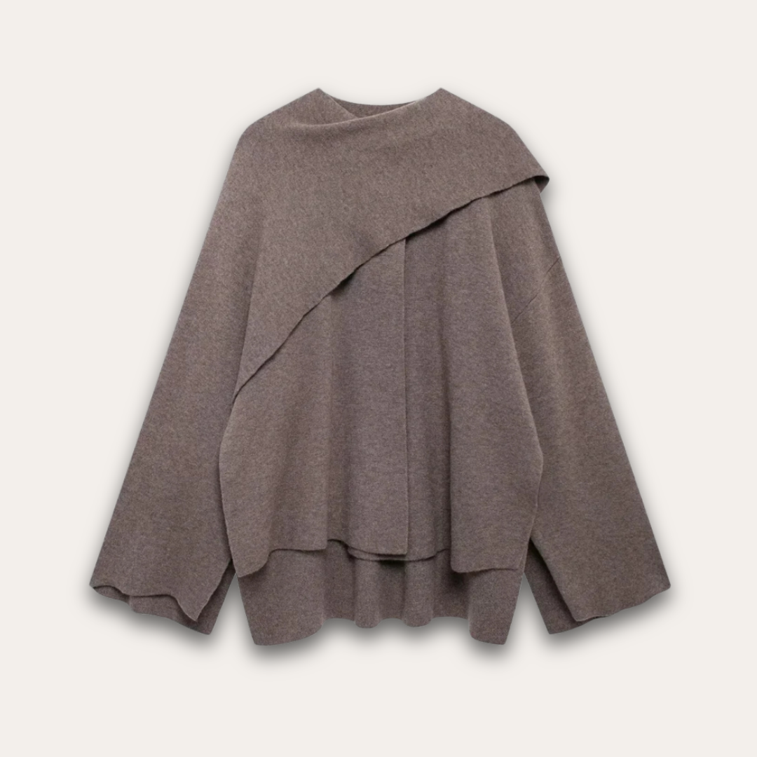Mirla | Stilfull Poncho-Tröja för Kvinnor-Eva Jonsson