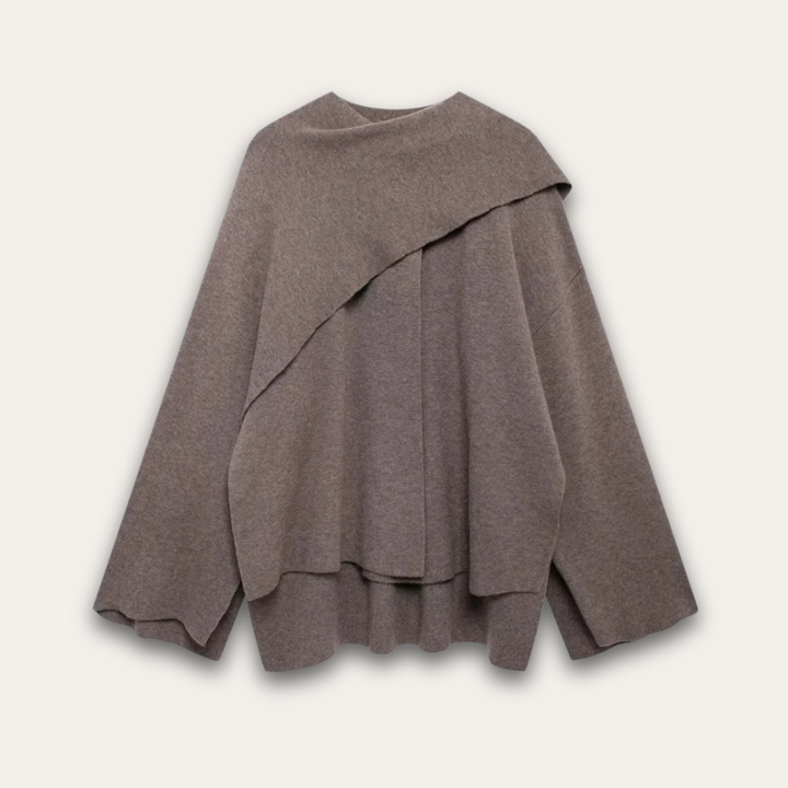 Mirla | Stilfull Poncho-Tröja för Kvinnor-Eva Jonsson