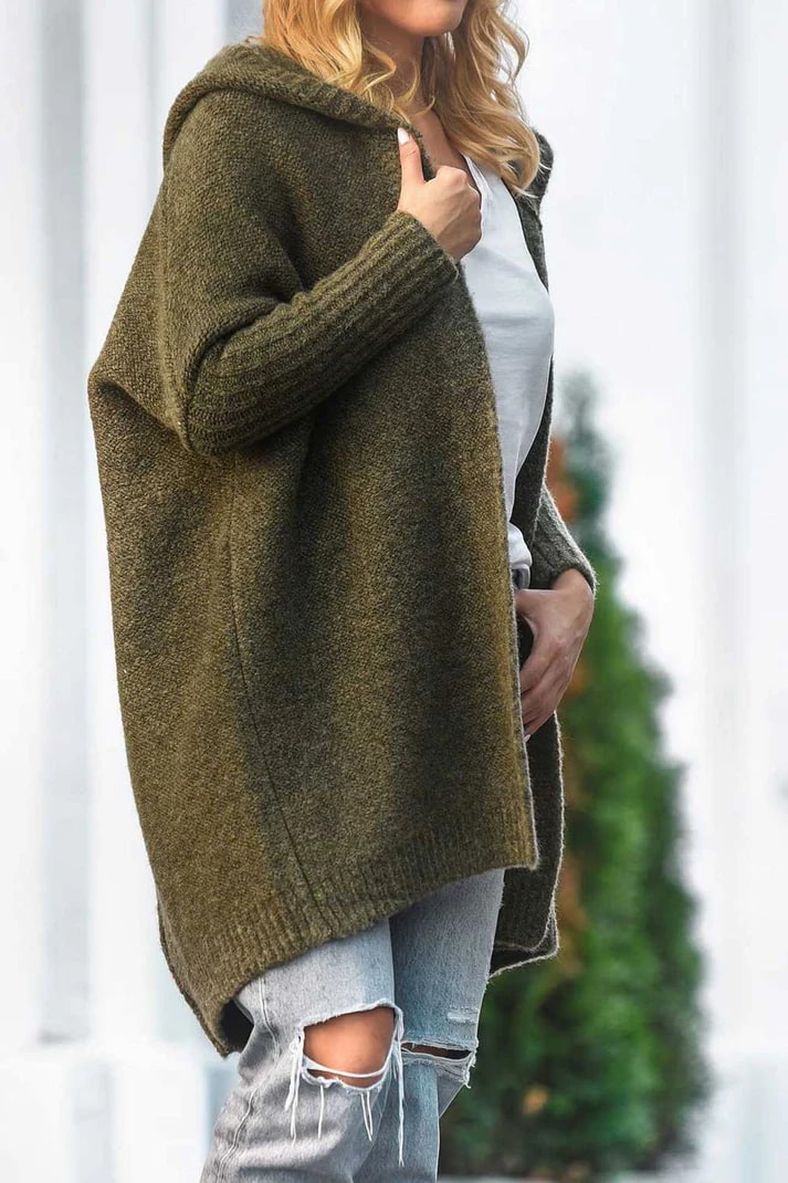 Mirla | Stilfull storlek hoodie kofta-Eva Jonsson