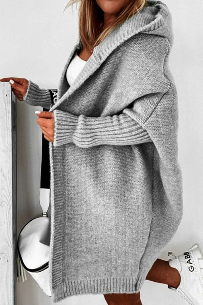 Mirla | Stilfull storlek hoodie kofta-Eva Jonsson