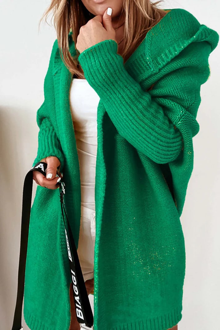 Mirla | Stilfull storlek hoodie kofta-Eva Jonsson