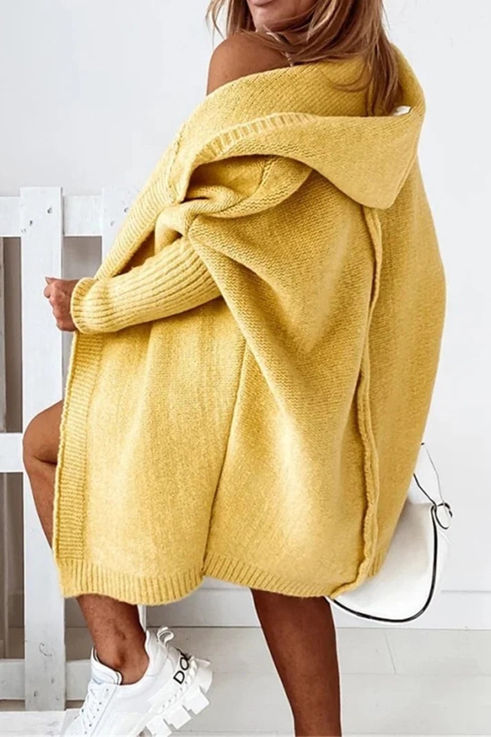 Mirla | Stilfull storlek hoodie kofta-Eva Jonsson