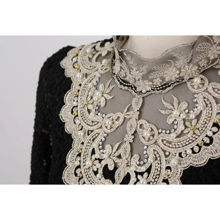 Mirla | Stilig Broderad Damblus-Eva Jonsson