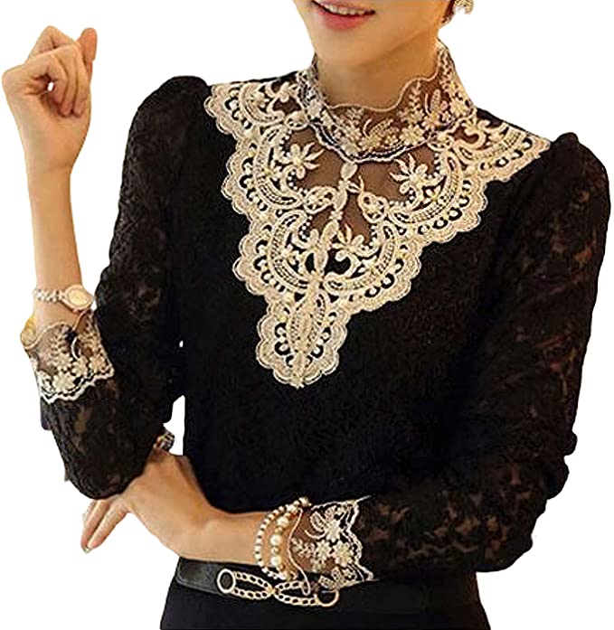 Mirla | Stilig Broderad Damblus-Eva Jonsson