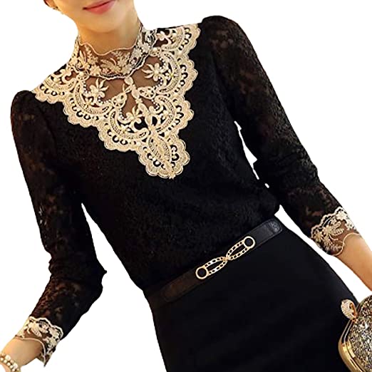 Mirla | Stilig Broderad Damblus-Eva Jonsson