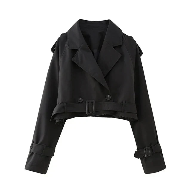 Mirla | Stilig Cropped Trenchcoat-Eva Jonsson