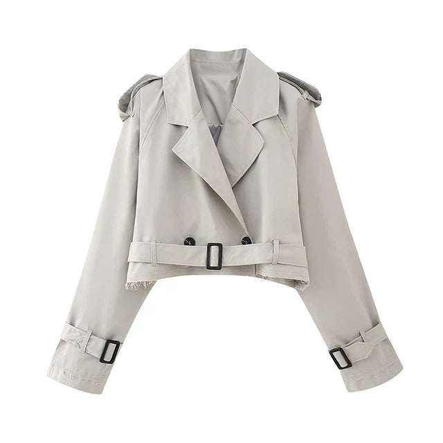 Mirla | Stilig Cropped Trenchcoat-Eva Jonsson