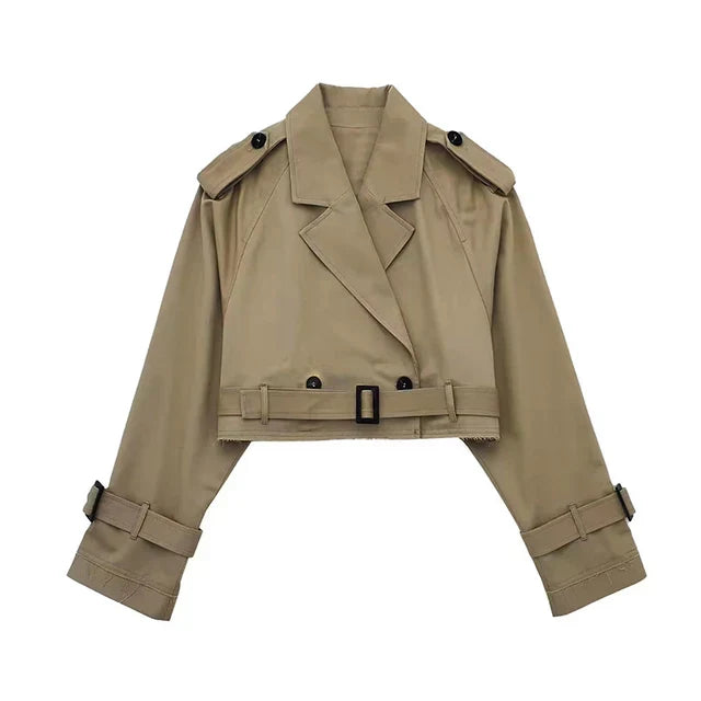 Mirla | Stilig Cropped Trenchcoat-Eva Jonsson