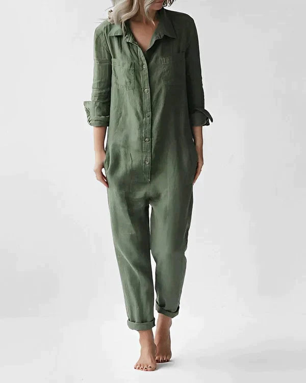 Mirla | Stilig Grön Jumpsuit-Eva Jonsson