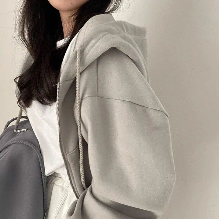 Mirla | Stilig Kort Hoodie-Eva Jonsson