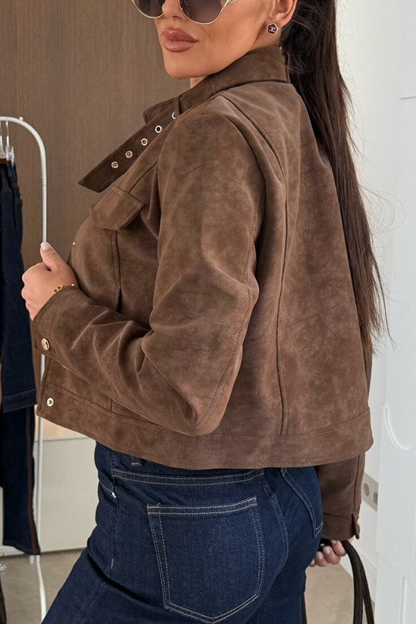 Mirla | Stilig Långärmad Fritidsjacka med Knappar-Eva Jonsson
