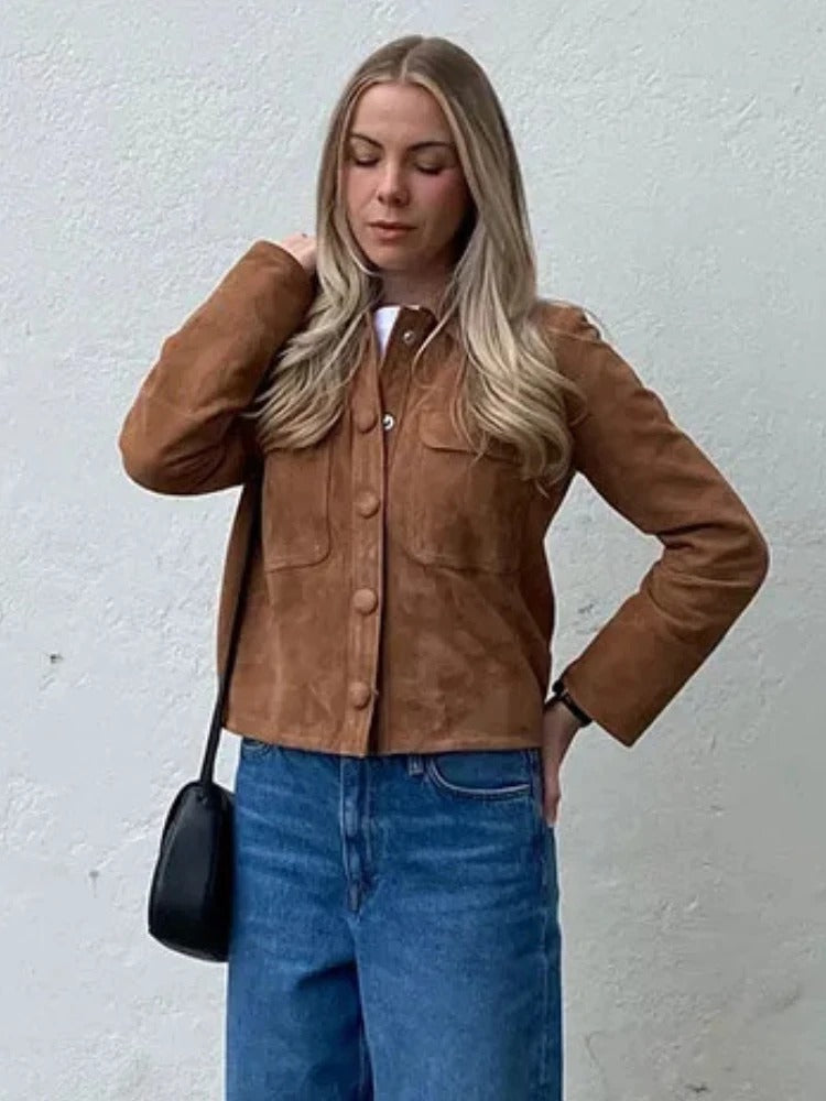 Mirla | Stilig Mockajacka för Dam-Eva Jonsson