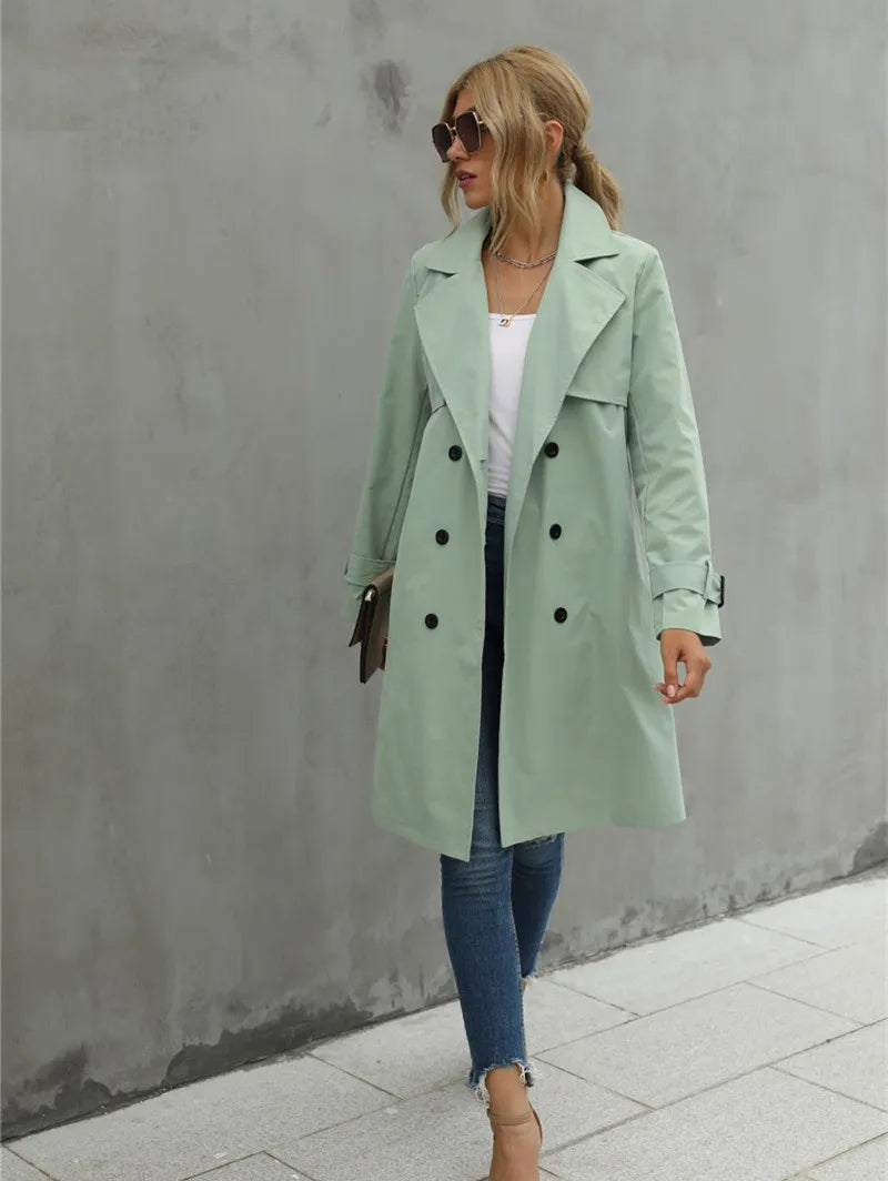 Mirla | Stilig Trenchcoat för Kvinnor-Eva Jonsson