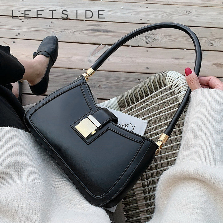 Mirla | Stilig vänster axelväska dam designer handväska med dragkedja-Eva Jonsson