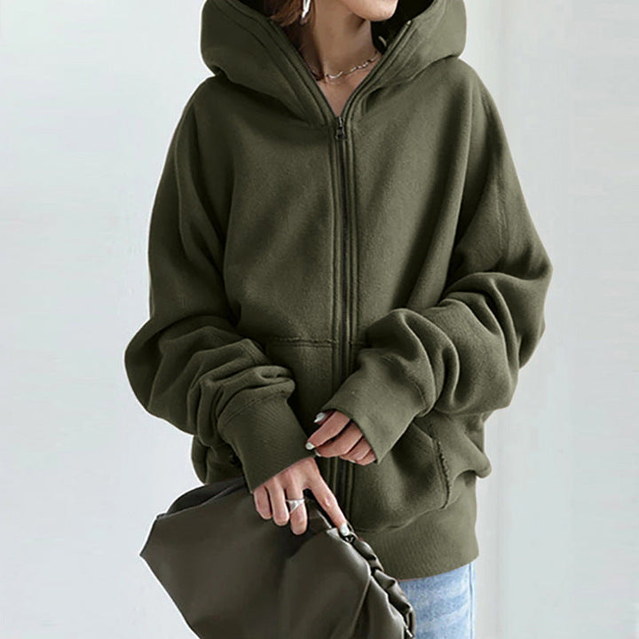 Mirla | Stiliga, Löst Sittande Jacka med Dragkedja-Eva Jonsson