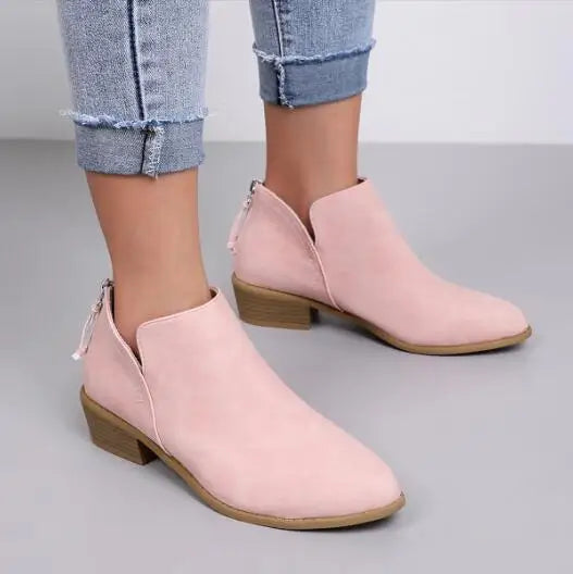 Mirla | Stiliga Mockaskinn Ankelboots Med-Eva Jonsson