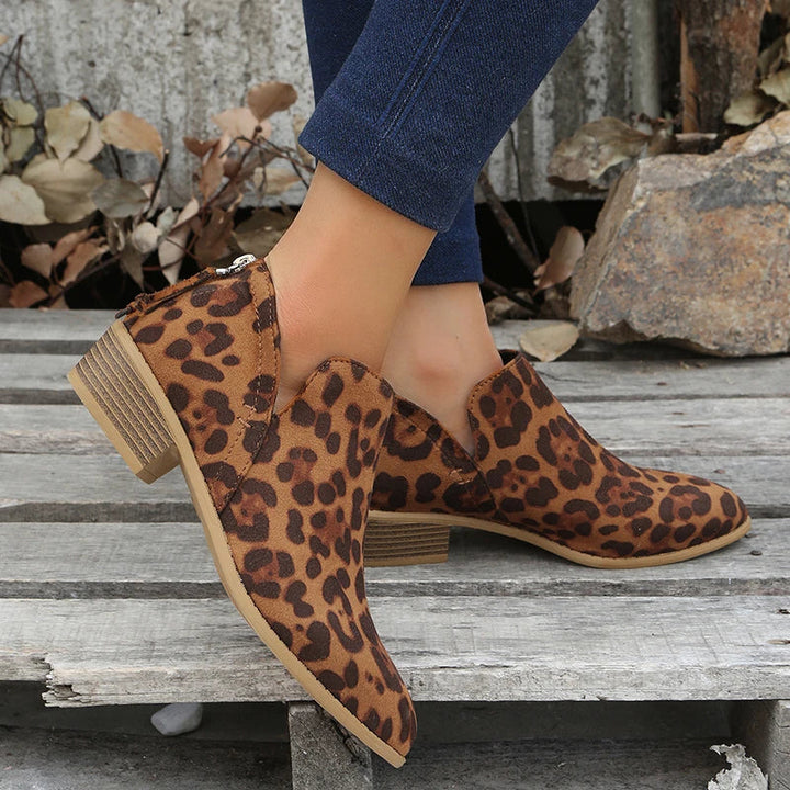 Mirla | Stiliga Mockaskinn Ankelboots Med-Eva Jonsson