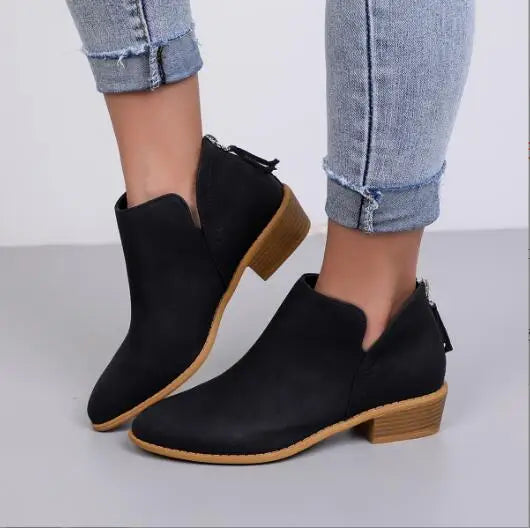 Mirla | Stiliga Mockaskinn Ankelboots Med-Eva Jonsson