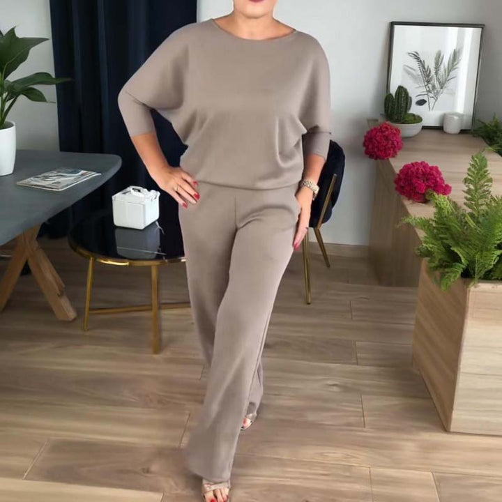 Mirla | Stiligt 3-Delat Set Bestående Av En Lång Cardigan, Topp och Byxor-Eva Jonsson