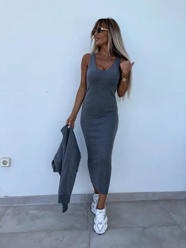 Mirla | Stiligt Off Shoulder Crop Top och Midi Kjol Set-Eva Jonsson