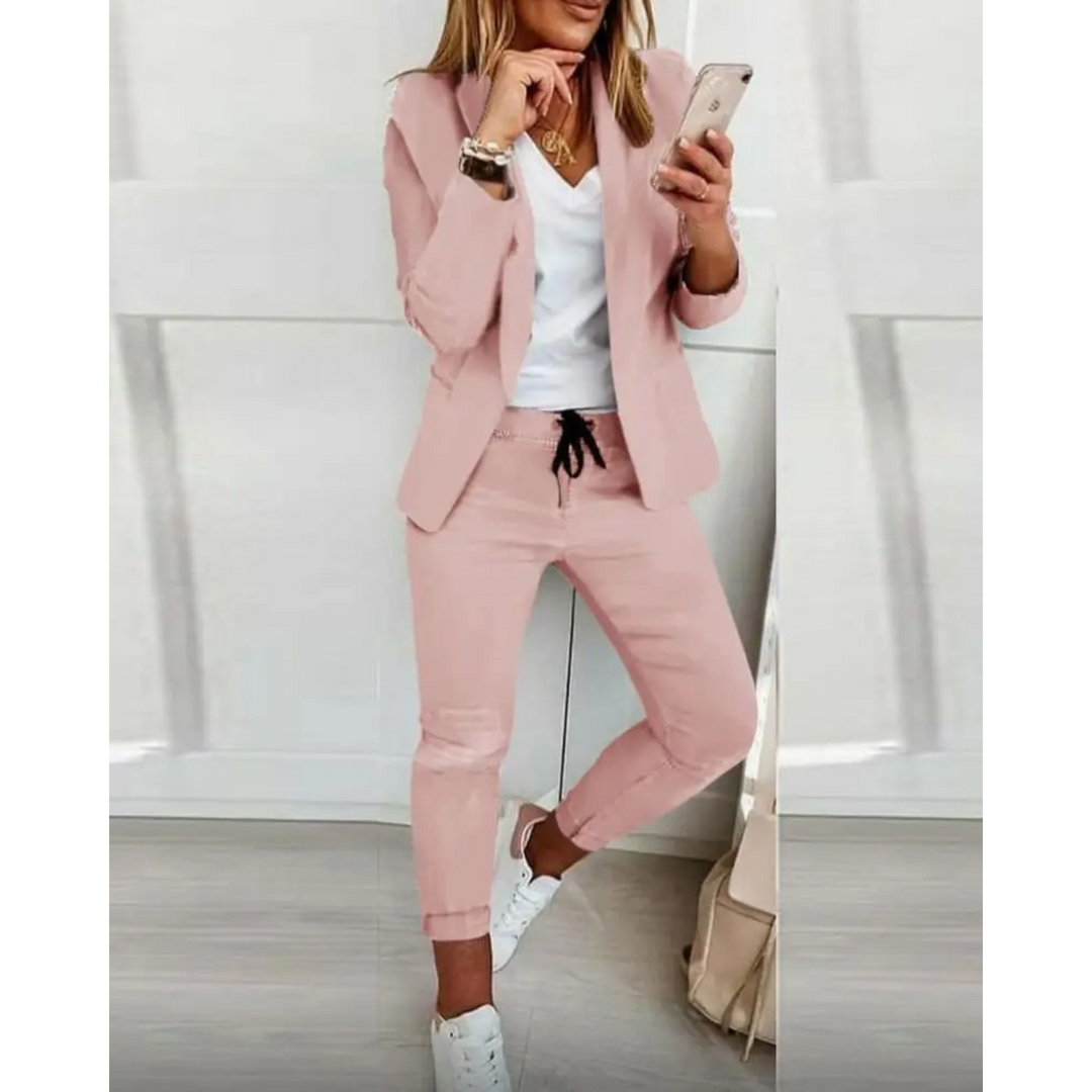 Mirla | Stiligt dam blazer och byxset-Eva Jonsson
