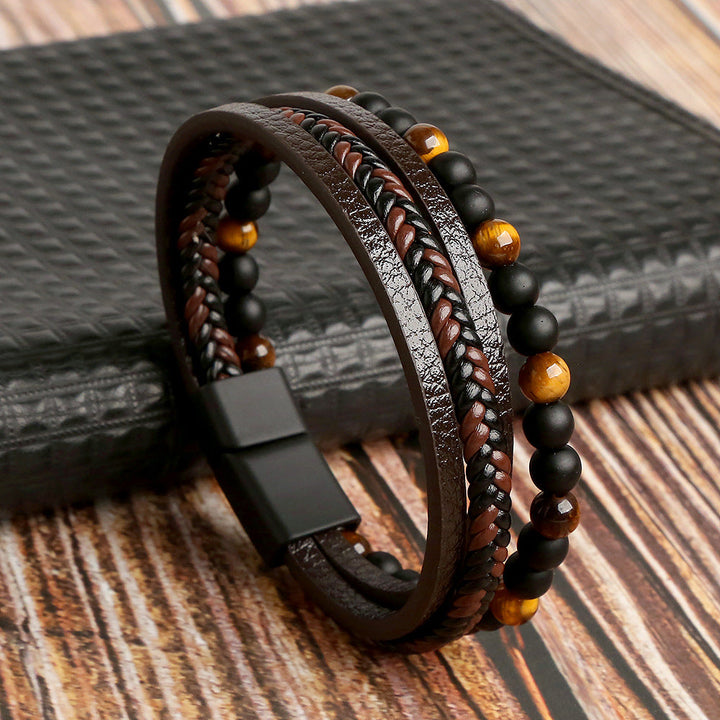 Mirla | Stiligt läderarmbandsset för herrar-Eva Jonsson