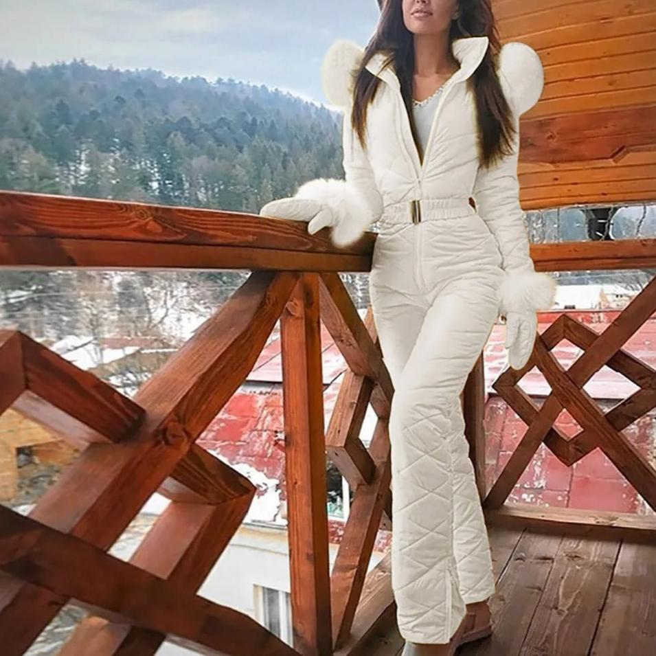 Mirla | Stilren Vinter Casual Snowboard Skidoverall med Dragkedja för Damer-Eva Jonsson