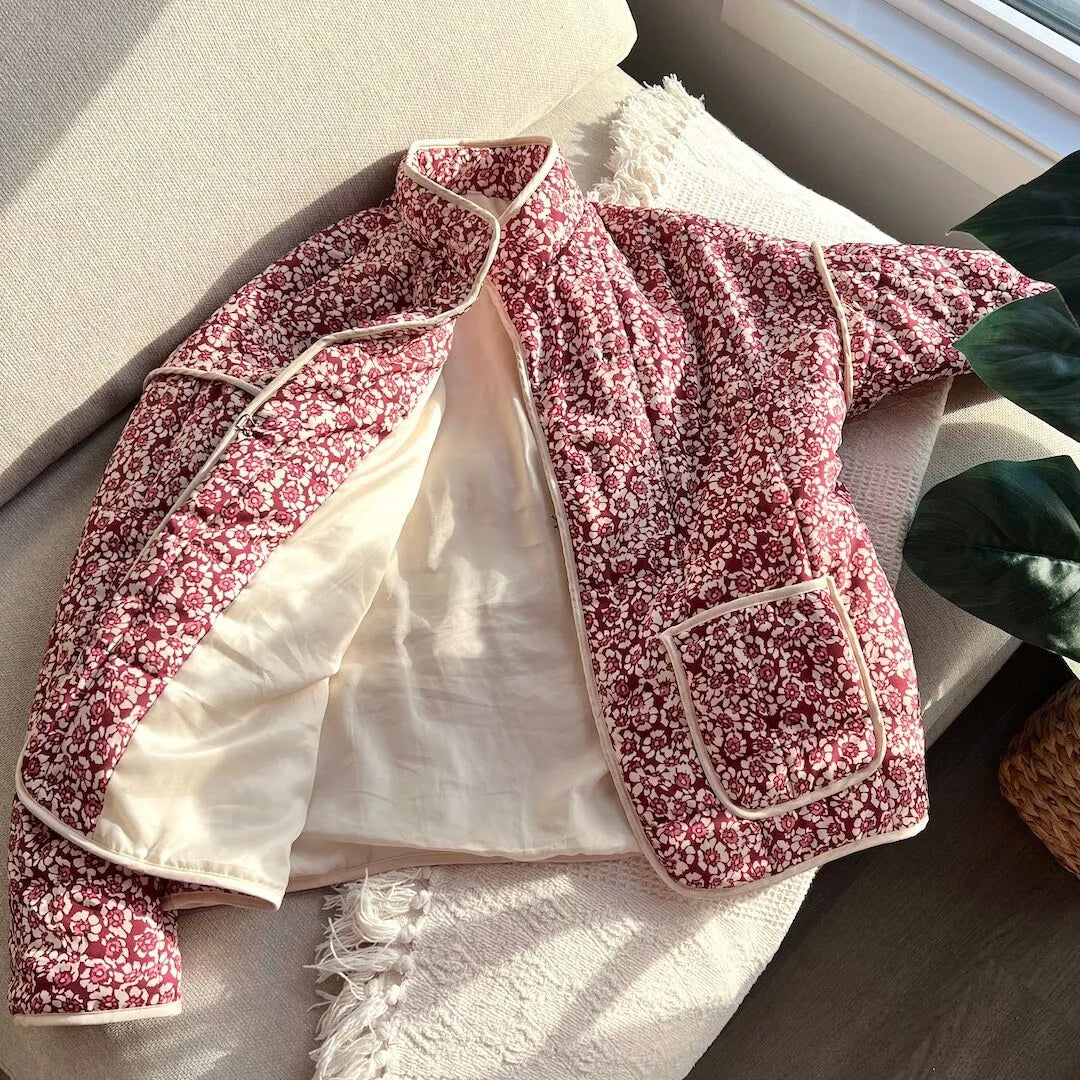 Mirla | Stoppad Blommjacka-Eva Jonsson