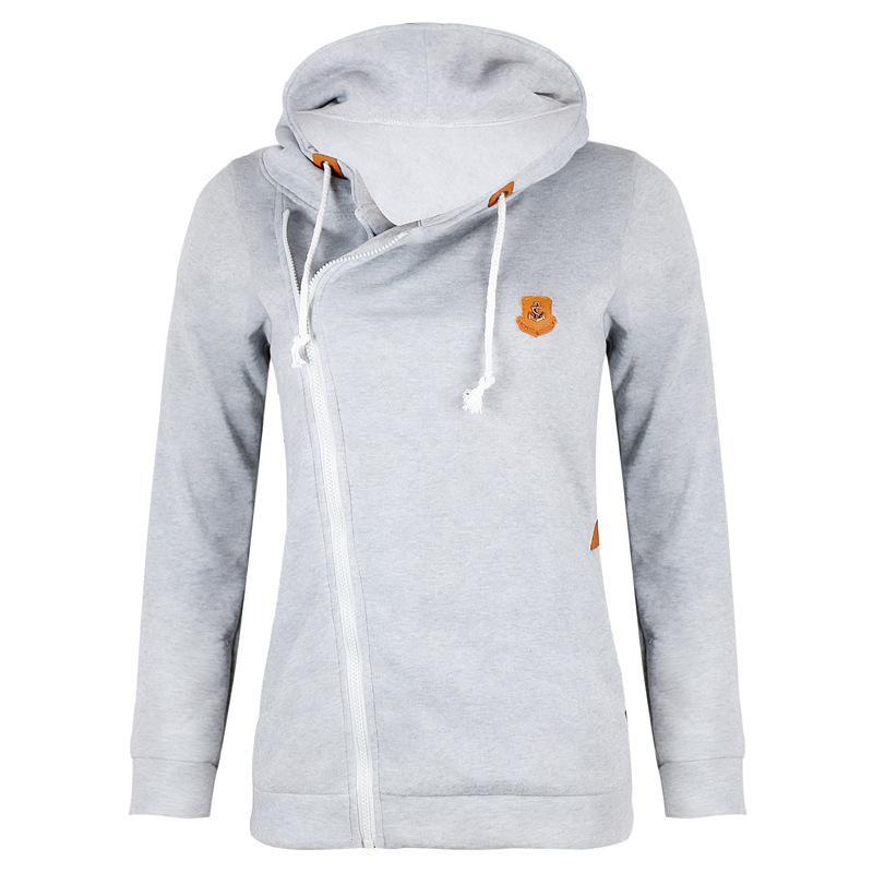Mirla | Storlek Dragkedja Fickor med Dragsko Hoodie-Eva Jonsson