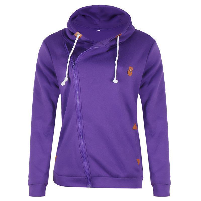 Mirla | Storlek Dragkedja Fickor med Dragsko Hoodie-Eva Jonsson