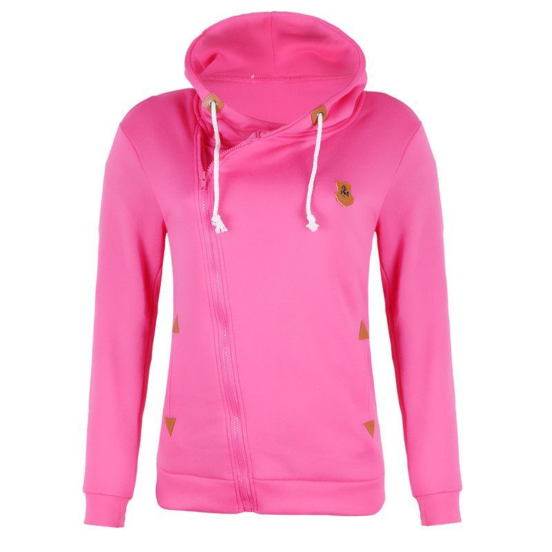 Mirla | Storlek Dragkedja Fickor med Dragsko Hoodie-Eva Jonsson